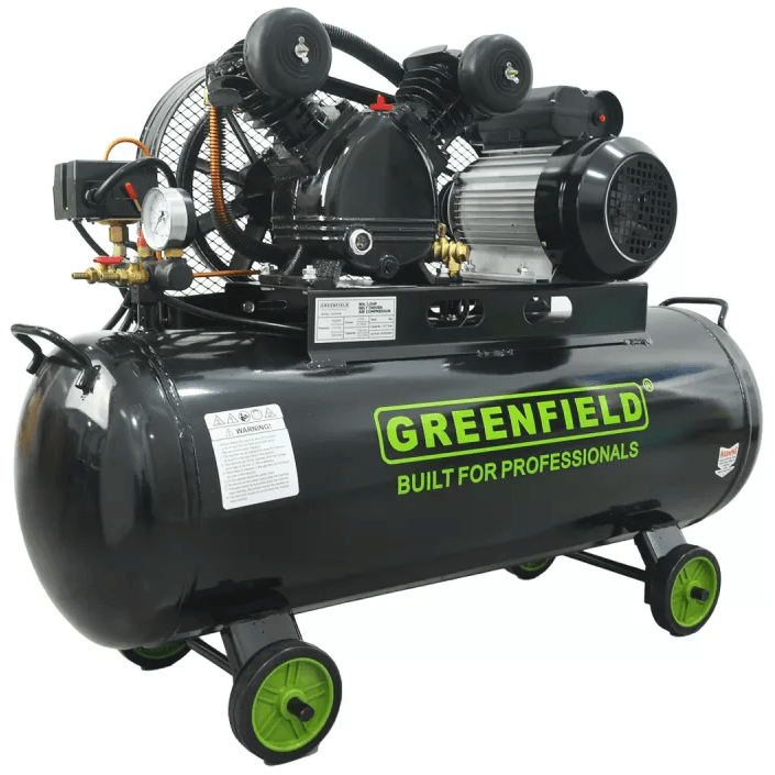 Greenfield GAC90-B 1 HP Belt Driven Air Compressor 90L 115psi - KHM Megatools Corp. Greenfield GAC90-B 1 HP Belt Driven Air Compressor 90L 115psi - KHM Megatools Corp.